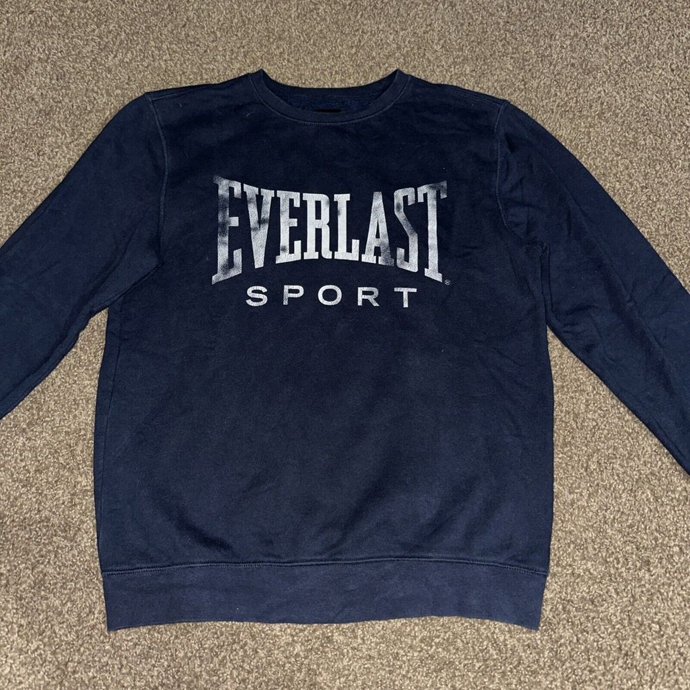 Everlast Sport‎ Men's Long Sleeve Pullover Sweatshirt Dark Blue Small